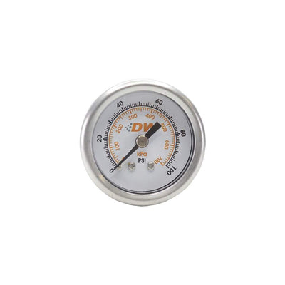 Mechanical fuel pressure gauge<br>1/8 NPT. 0-100 psi. 1.5 in. Diameter