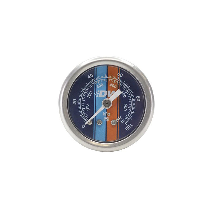 Fuel Pressure Gauge - Blue Face with DW Logo<br>Universal