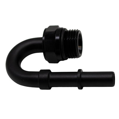 180-Deg. 8AN ORB to 3/8 in EFI Quick Connect<br>Universal