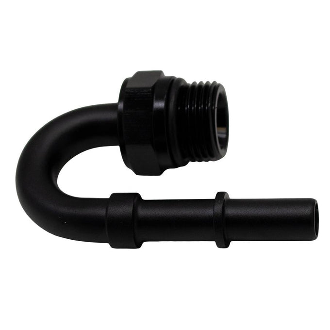 180-Deg. 8AN ORB to 3/8 in EFI Quick Connect<br>Universal