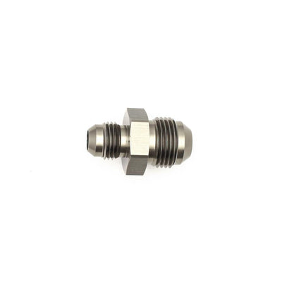 8AN Male Flare<br>6AN Male Flare Reducer Straight, Anodized DW Titanium