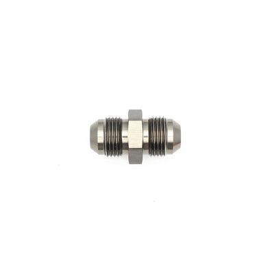 8AN Male Flare<br>8AN Male Flare Coupler, Anodized DW Titanium