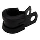 Rubber Cushioned P-Clamp<br>6AN Hose 9.5mm Clamp Matte Black