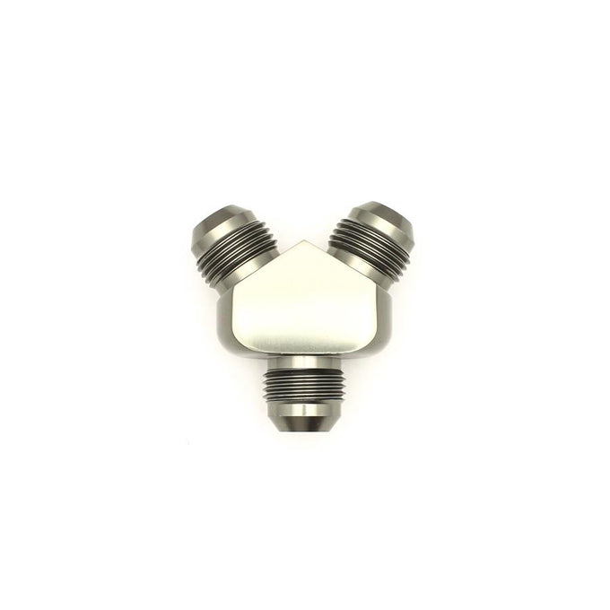 8AN Male Flare<br>8AN Male Flare<br>8AN Male Flare Y-Block