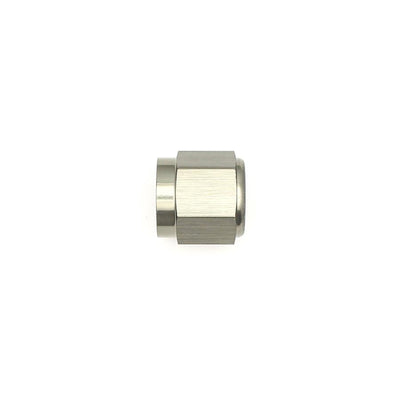 6AN Female Flare Cap<br>Anodized DW Titanium