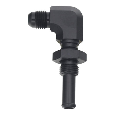 Black 6AN to 3/8 in. Single Hose Barb<br>Universal