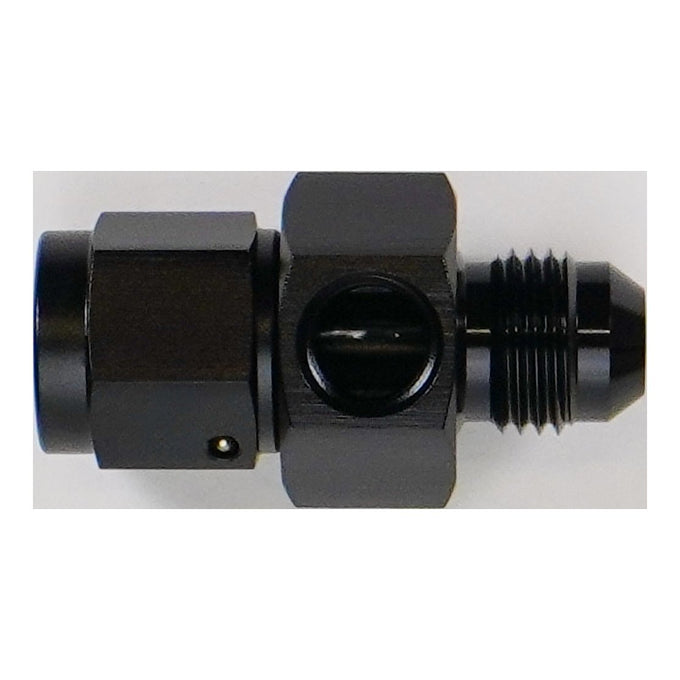 6AN Male Flare to Female Flare Swivel with 1/8th npt<br>Universal