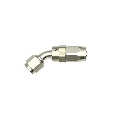 6AN Female Swivel 45-Degree Hose End CPE<br> Anodized DW Titanium