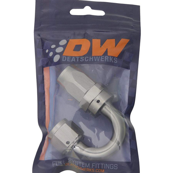 8AN Female Swivel 180-Degree Hose End CPE<br> Anodized DW Titanium