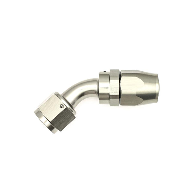 10AN Female Swivel 45-Degree Hose End CPE<br> Anodized DW Titanium