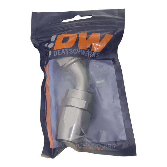 10AN Female Swivel 45-Degree Hose End CPE<br> Anodized DW Titanium