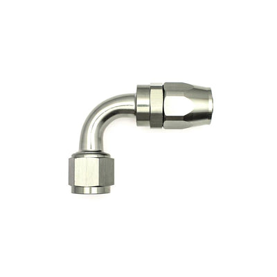 10AN Female Swivel 90-Degree Hose End CPE<br> Anodized DW Titanium