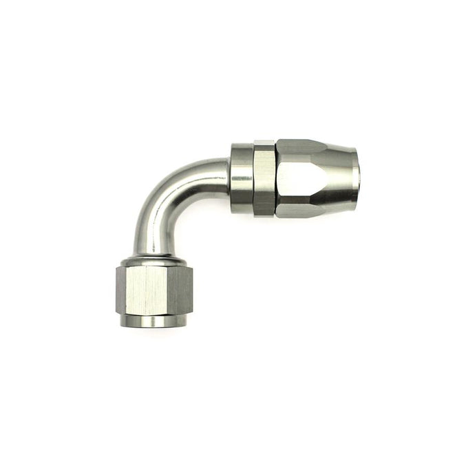 10AN Female Swivel 90-Degree Hose End CPE<br> Anodized DW Titanium