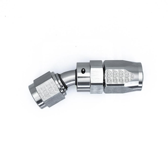 6 AN Female Flare Swivel 30-Degree Hose End CPE<br>Anodized DW Titanium