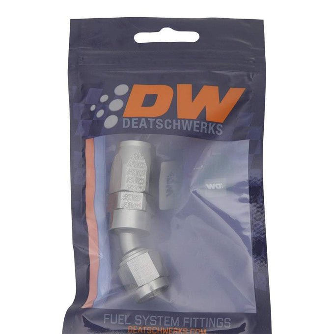 6 AN Female Flare Swivel 30-Degree Hose End CPE<br>Anodized DW Titanium