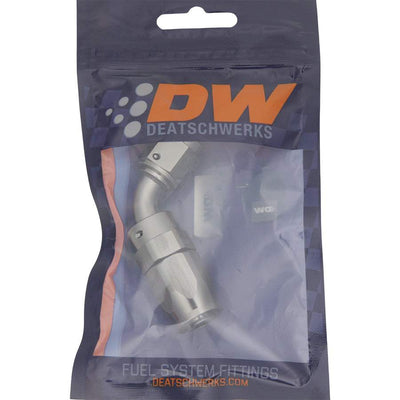 6 AN Female Flare Swivel 60-Degree Hose End CPE<br>Anodized DW Titanium