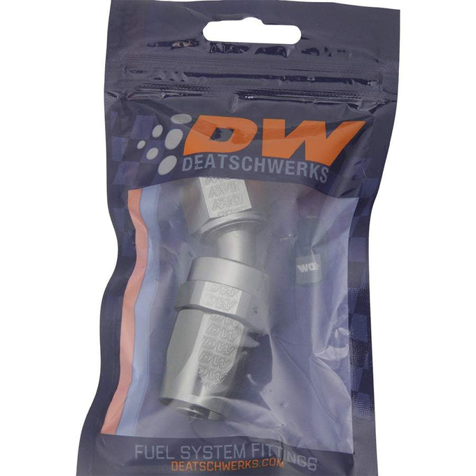 8 AN Female Flare Swivel 30-Degree Hose End CPE<br>Anodized DW Titanium