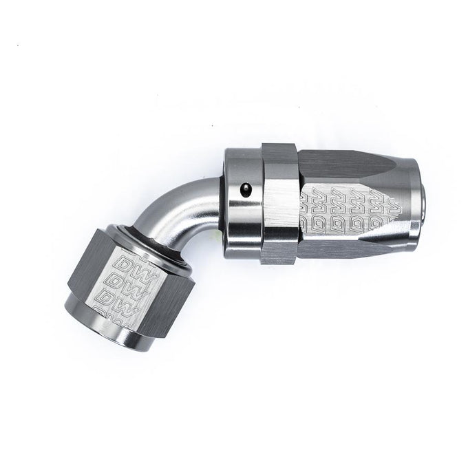8 AN Female Flare Swivel 60-Degree Hose End CPE<br>Anodized DW Titanium