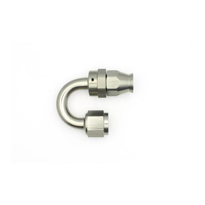 8AN Female Swivel 180-Degree Hose End PTFE<br>Anodized DW Titanium