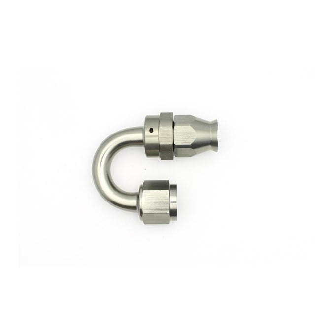 8AN Female Swivel 180-Degree Hose End PTFE<br>Anodized DW Titanium