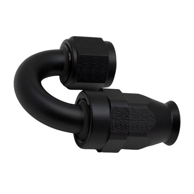 180-Deg. 8AN Swivel PTFE Hose End<br>Universal