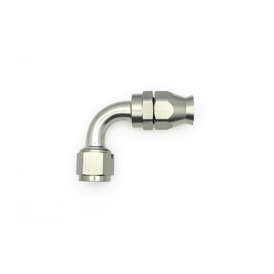 10AN Female Swivel 90-Degree Hose End PTFE<br>Anodized DW Titanium