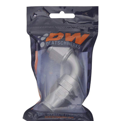 10AN Female Swivel 90-Degree Hose End PTFE<br>Anodized DW Titanium