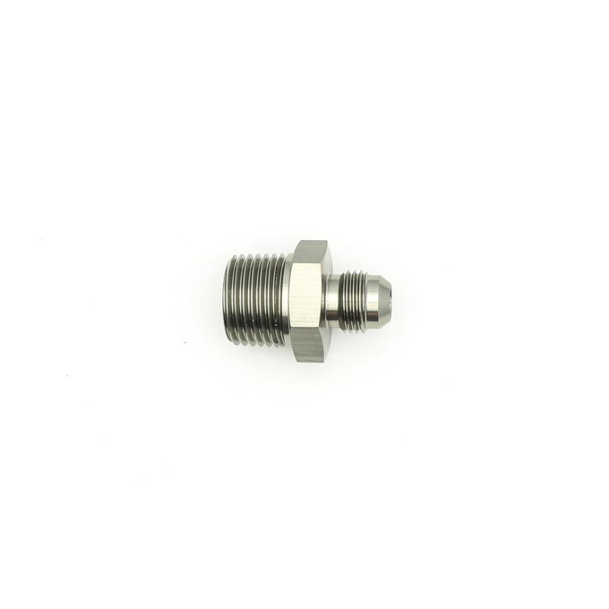 6AN Male Flare to 1/2 Inch Male NPT Adapter<br>Anodized DW Titanium