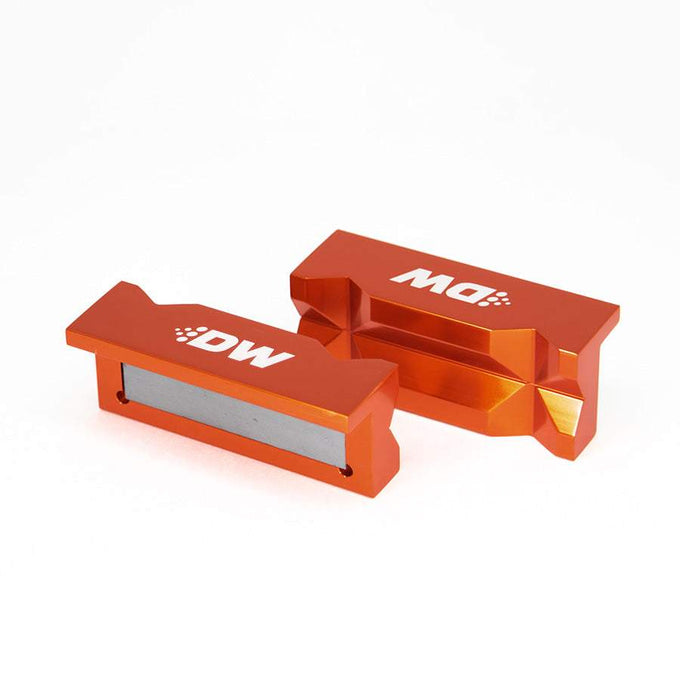 4 in. Aluminum Soft Jaws with Magnet<br>Orange Anodized