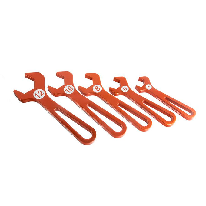 T6061 AN Hose End Wrench Set<br>Sizes 4, 6, 8, 10, 12