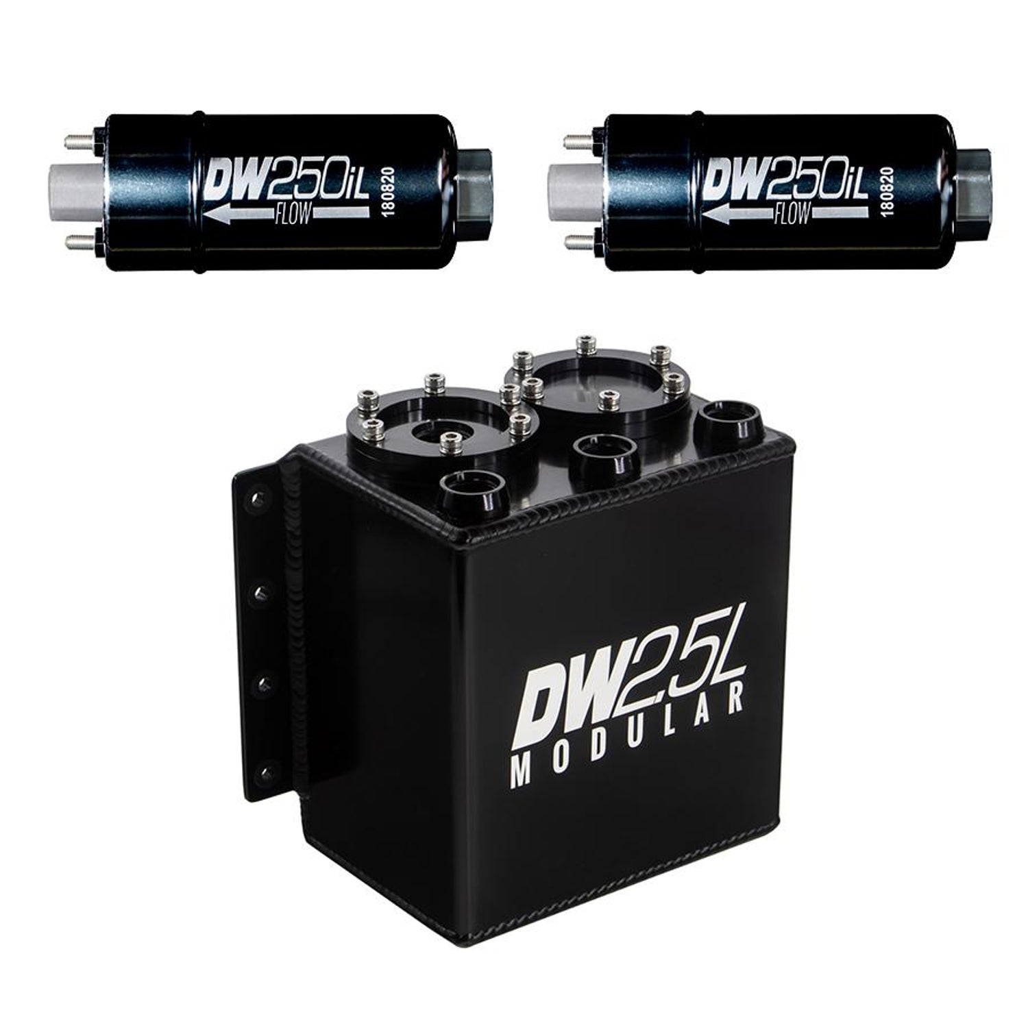 2.5L Modular Surge Tank<br>Universal Includes 2 250iL In-line Fuel Pump