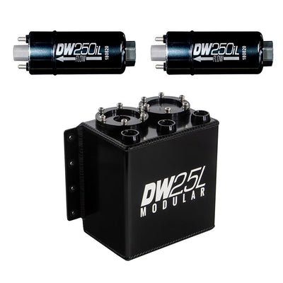 2.5L Modular Surge Tank<br>Universal Includes 2 250iL In-line Fuel Pump