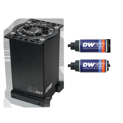 3.0L Staged Surge Tank w/ DW300 Fuel Pumps<br>Universal