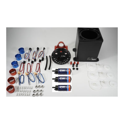 5.5L Staged Surge Tank<br>Universal Includes 3 DW400 Fuel Pumps.