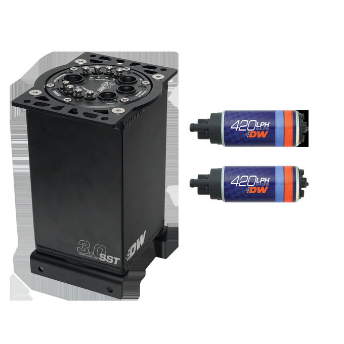 3.0L Staged Surge Tank w/ DW420 Fuel Pumps<br>Universal