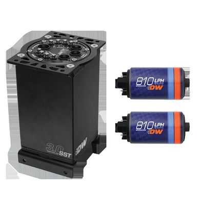 3.0L Staged Surge Tank w/ DW810 Fuel Pumps<br>Universal