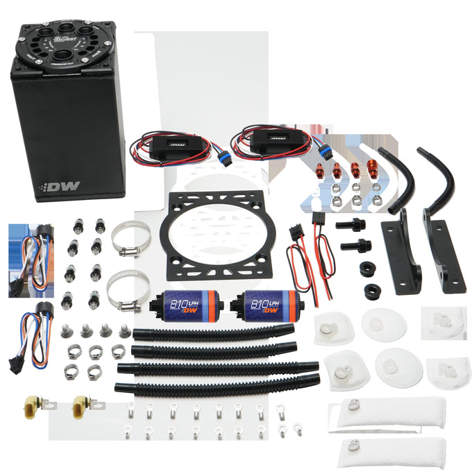 3.0L Staged Surge Tank w/ DW810 Fuel Pumps<br>Universal