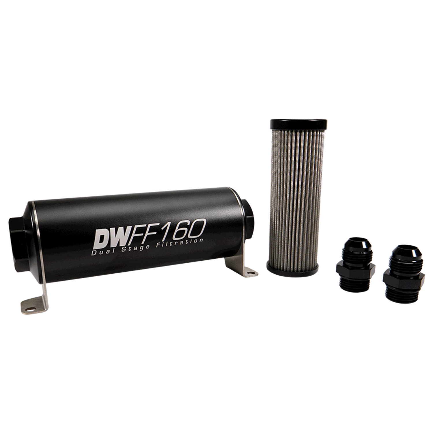 10AN, 40 micron, 160mm In-line fuel filter kit<br>Universal