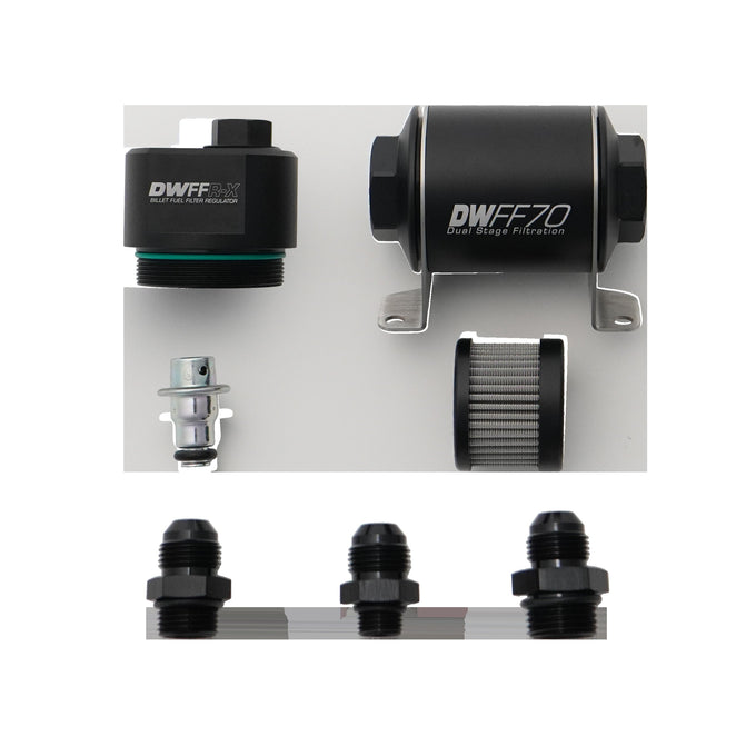 70mm Blt Fuel Filter Regulator 10 Mic w/ 8AN Fittings<br>Universal