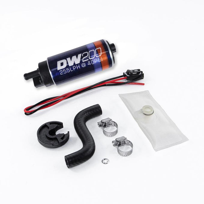 DW200 series, 255lph in-tank fuel pump w/ install kit<br>85-97 Ford Mustang