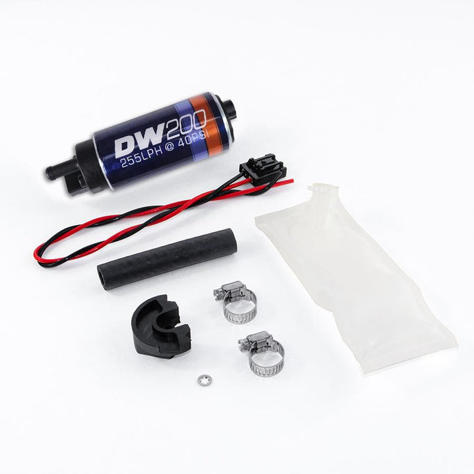 DW200 series, 255lph in-tank fuel pump w/ install kit<br>94-02 Nissan 240SX S14/S15, Skyline R33/R34 non-GTR