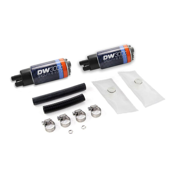 DW300C series, 340lph compact fuel pump w/ install kit<br>99-04 Ford Lightning, 02-03 Harley F150 dual pumps