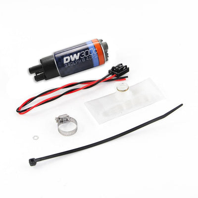 DW300C series, 340lph compact fuel pump w /Install Kit<br>88-91 BMW E30 325i 325ix 325is M3
