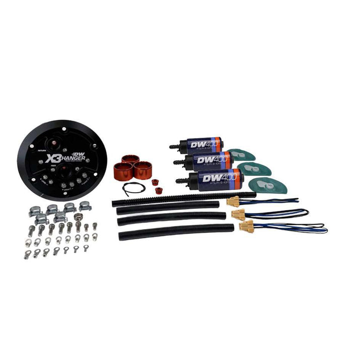 X3 Series Fuel Pump Hanger w/ Triple DW400 Fuel Pumps<br>99-04 Ford F150 Lightning
