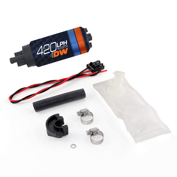 DW420 series, 420lph in-tank fuel pump w/ install kit<br>94-02 Nissan 240SX S14/S15, Skyline R33-34 non-GTR