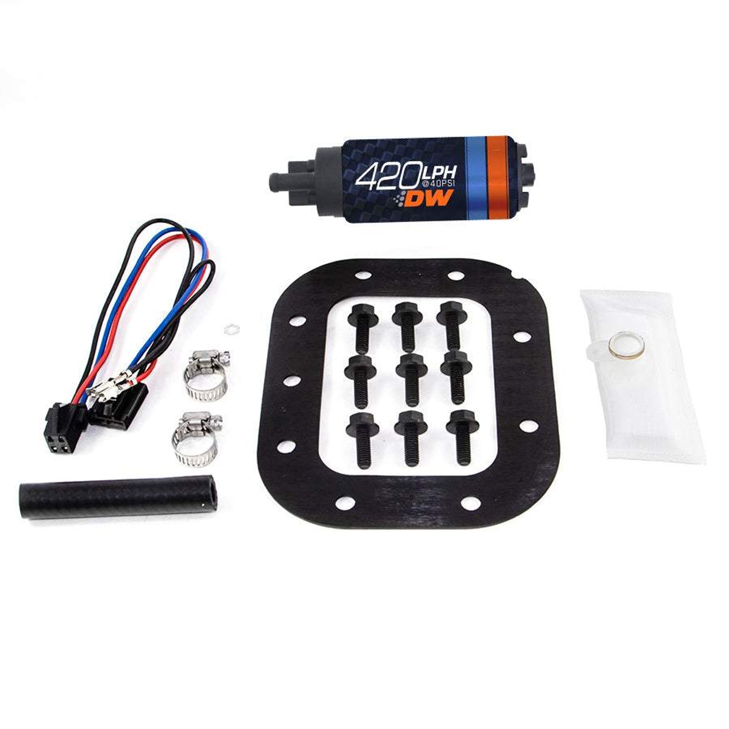 DW420 series, 420lph in-tank fuel pump w/ install kit<br>90-96 Chevy Corvette 5.7L exc ZR-1