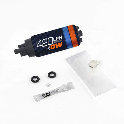 DW420 series, 420lph in-tank fuel pump w/ install kit<br>09-15 Hyundai Genesis 2.0T/3.8/4.6/5.0, Kia Forte
