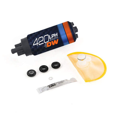 DW420 series, 420lph in-tank fuel pump w/ install kit<br>03-08 Infiniti G35, Nissan 350Z, 10+ Subaru Legacy GT