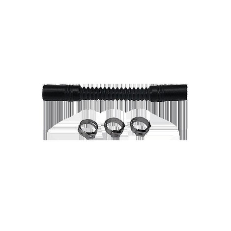 Convoluted Tubing<br>100mm Length x 8mm ID Side 1 x 8mm ID Side 2, Black