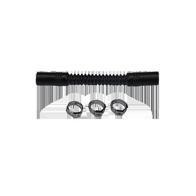 Convoluted Tubing<br>100mm Length x 8mm ID Side 1 x 8mm ID Side 2, Black